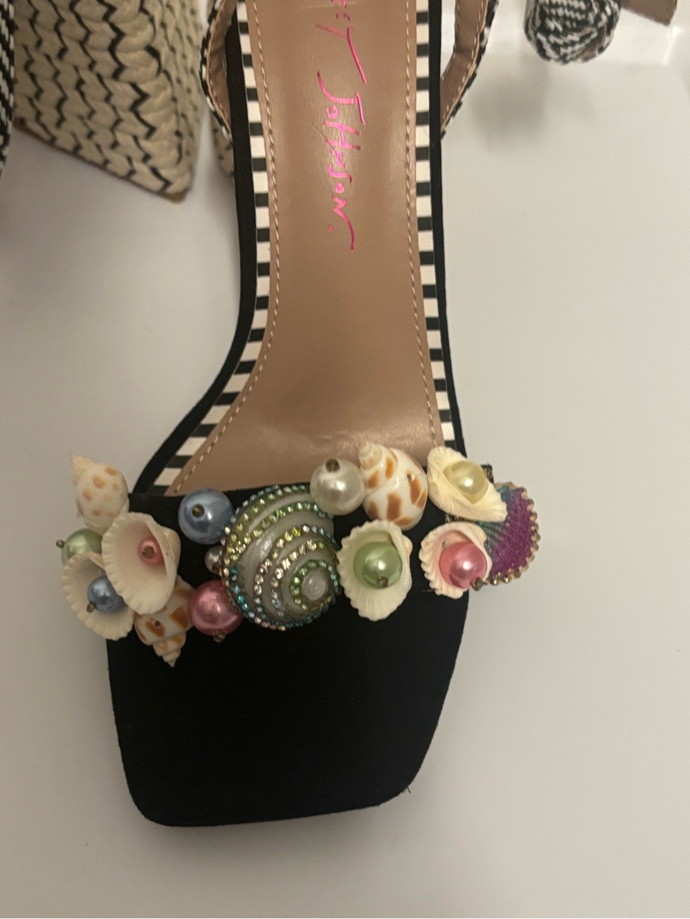 Betsey Johnson Women’s Anckor Heeled Seashell Sandal size 7 1/2 - Picture 6 of 8